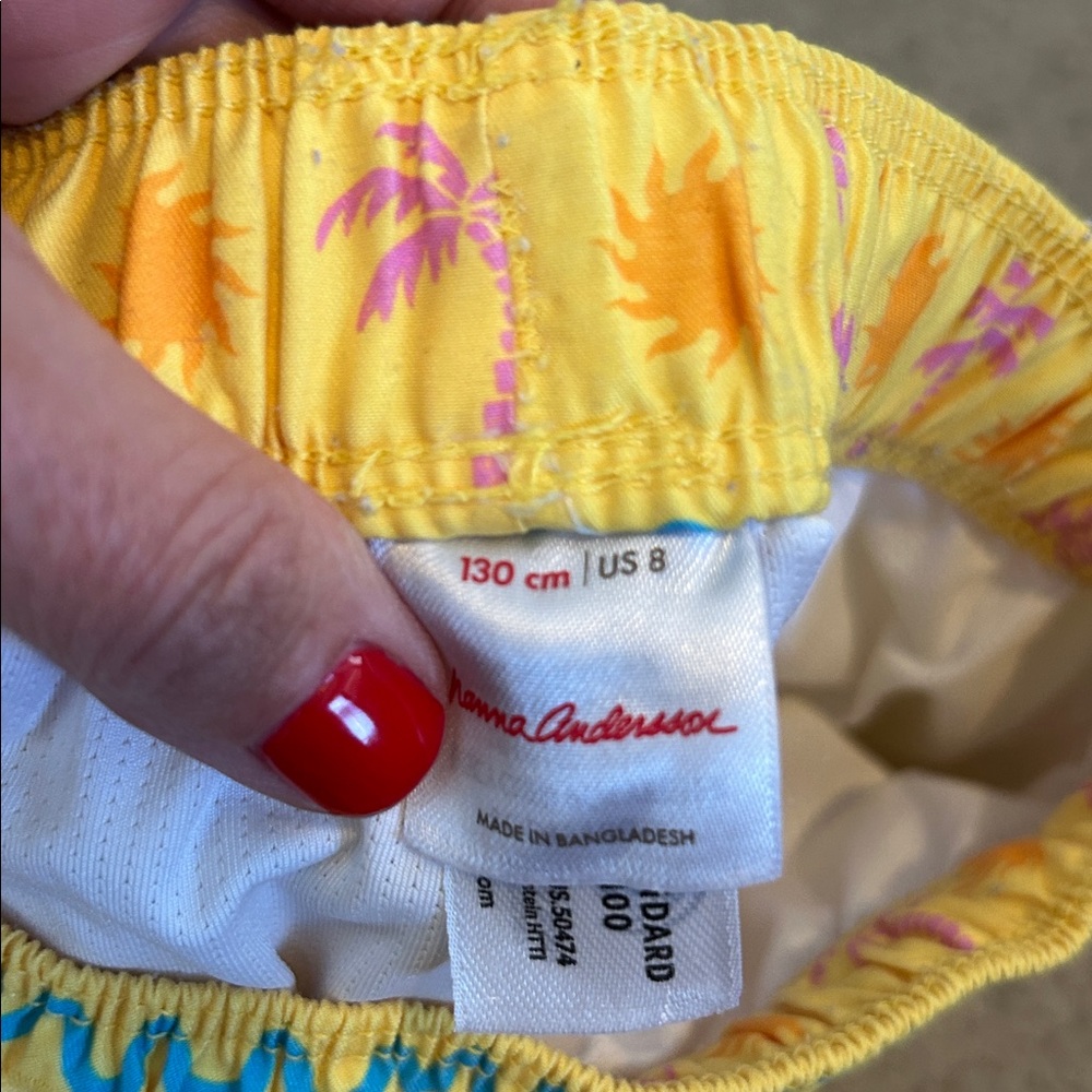 Hanna Andersson Palm Tree Swim Trunks, 8 - Picture 5 of 8